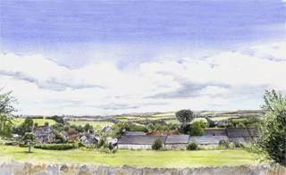 Brompton to Haddon Hill, Watercolour