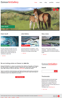 ExmoorArtGallery website