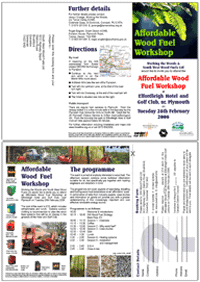 Tamar Valley Affordable Wood Fuel Workshop brochure